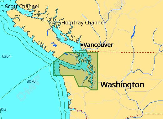 C-MAP M-NA-D955 4D Local Puget Sound Îles San Juan